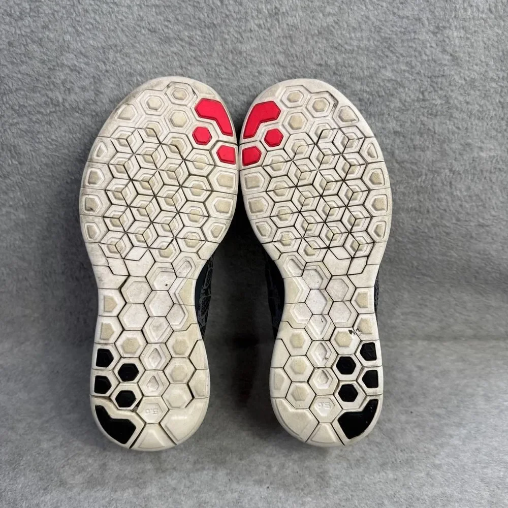 Nike Free 5.0 Women Running Shoes Black Pink Snake Print Athletic Sneaker Size 7